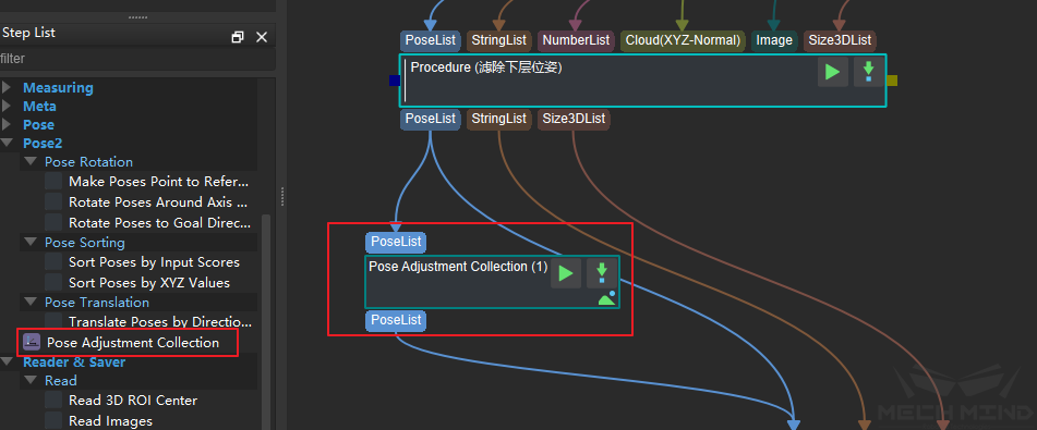 Add step "Pose Adjustment Collection"