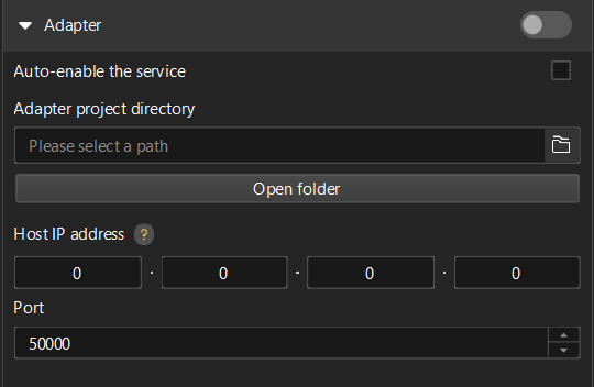 adapter config