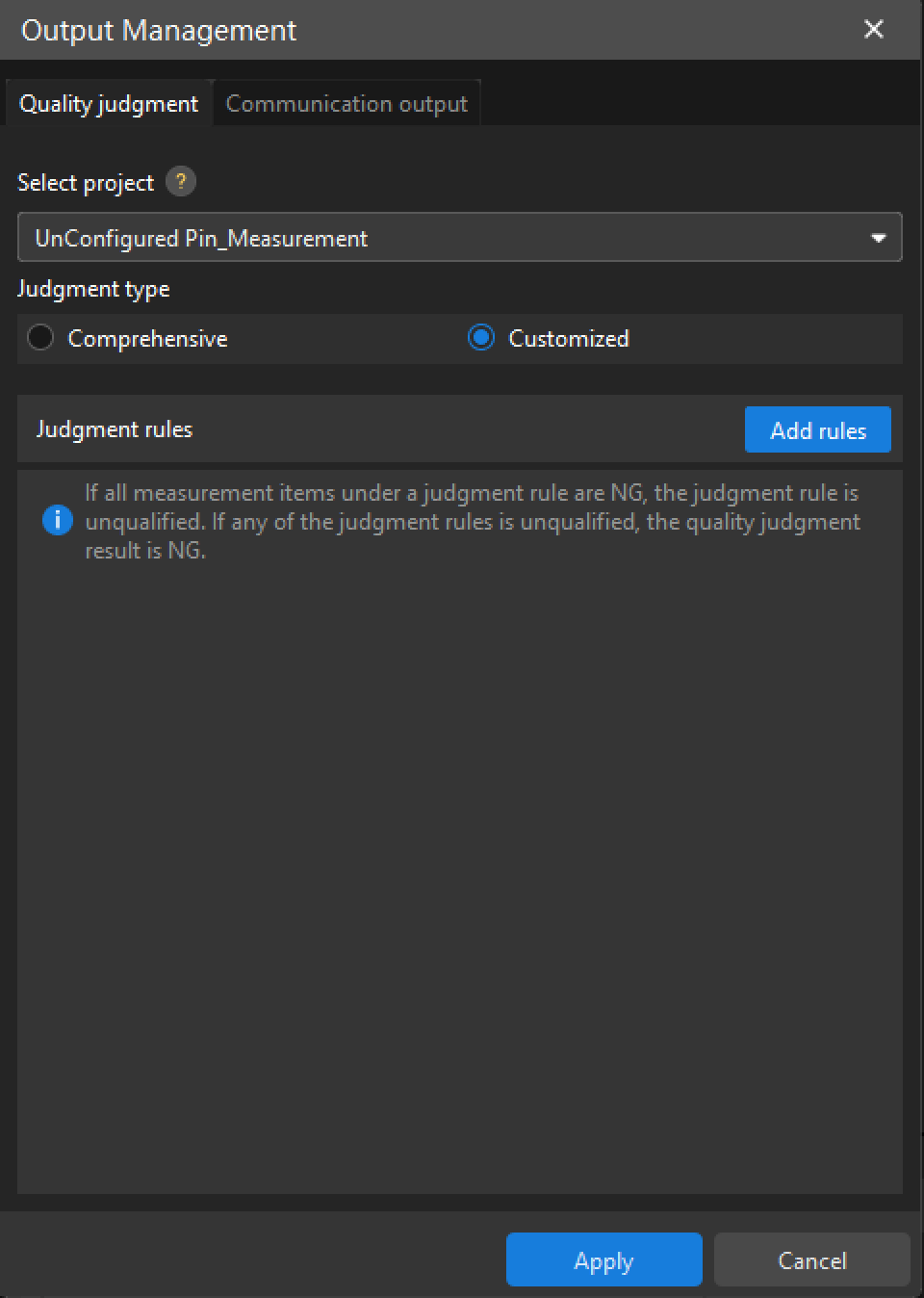add custom rule 0