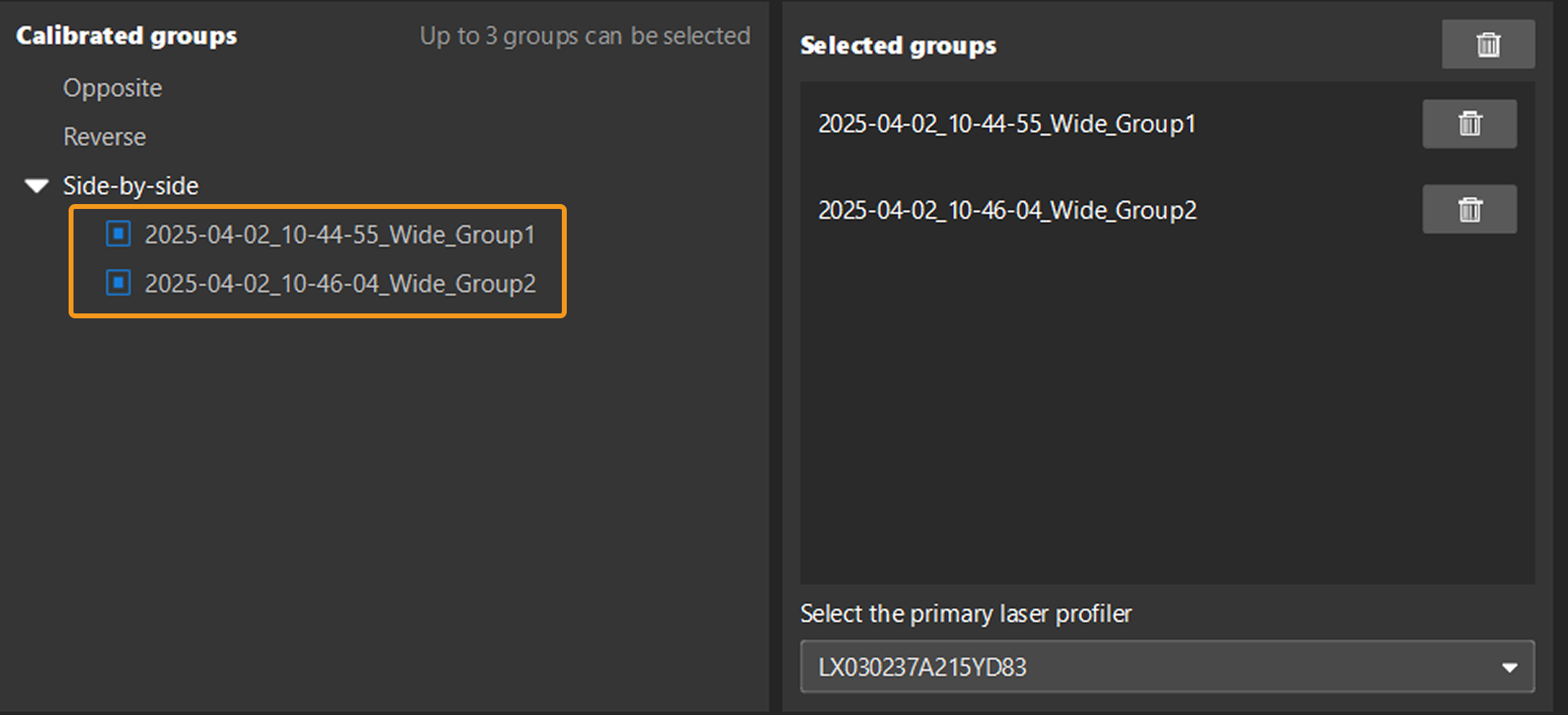 combine calibrated groups