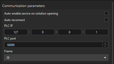 config custom mc client com param