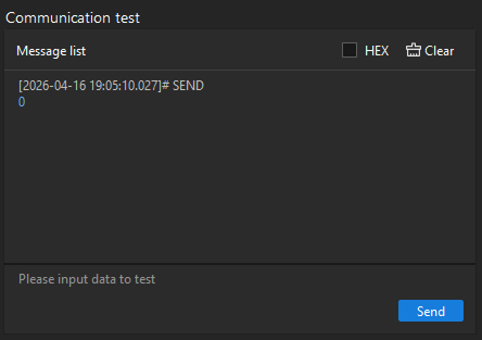 config custom tcp server test