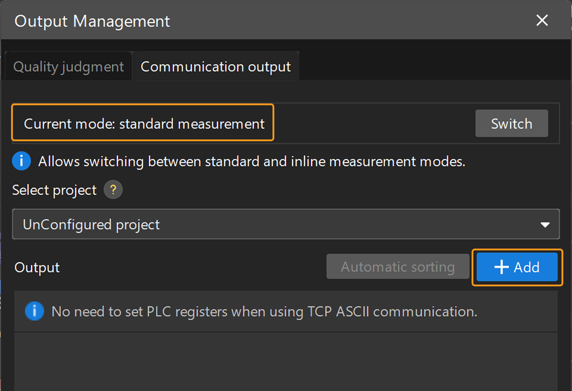 communication output