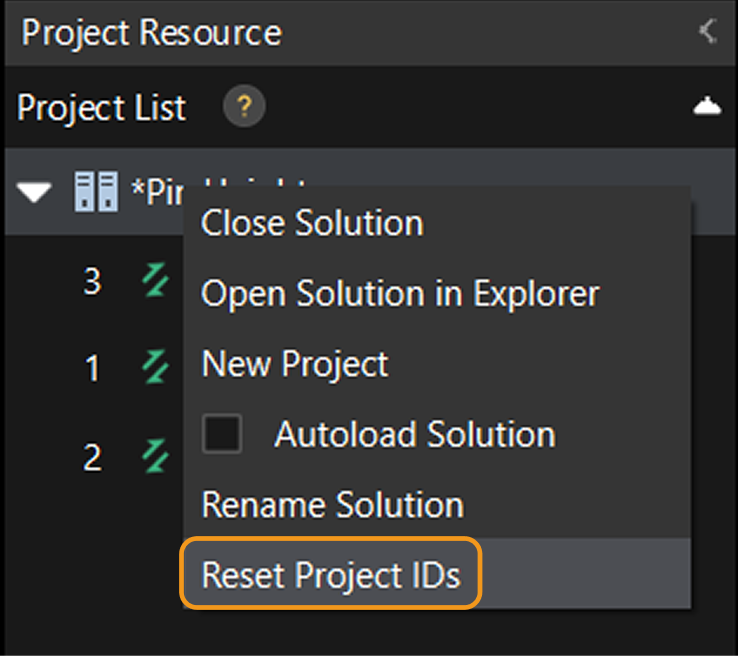 adjust project index