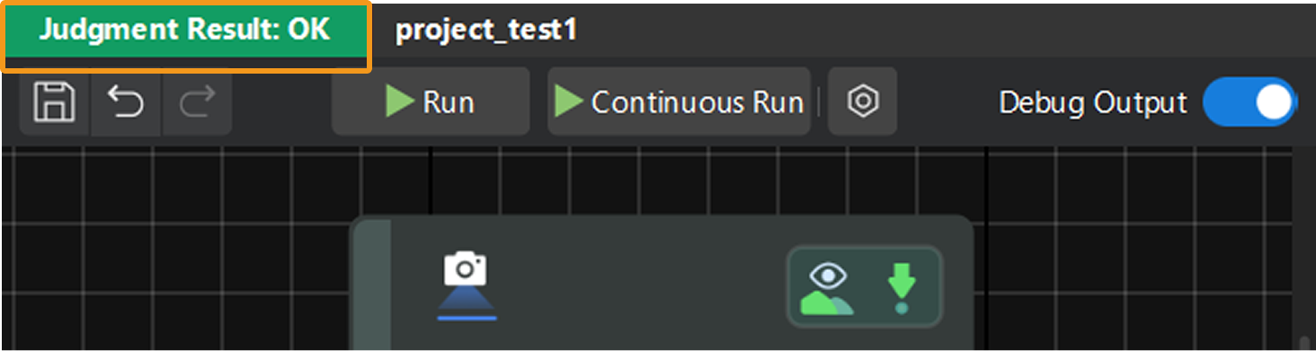 judgment result display