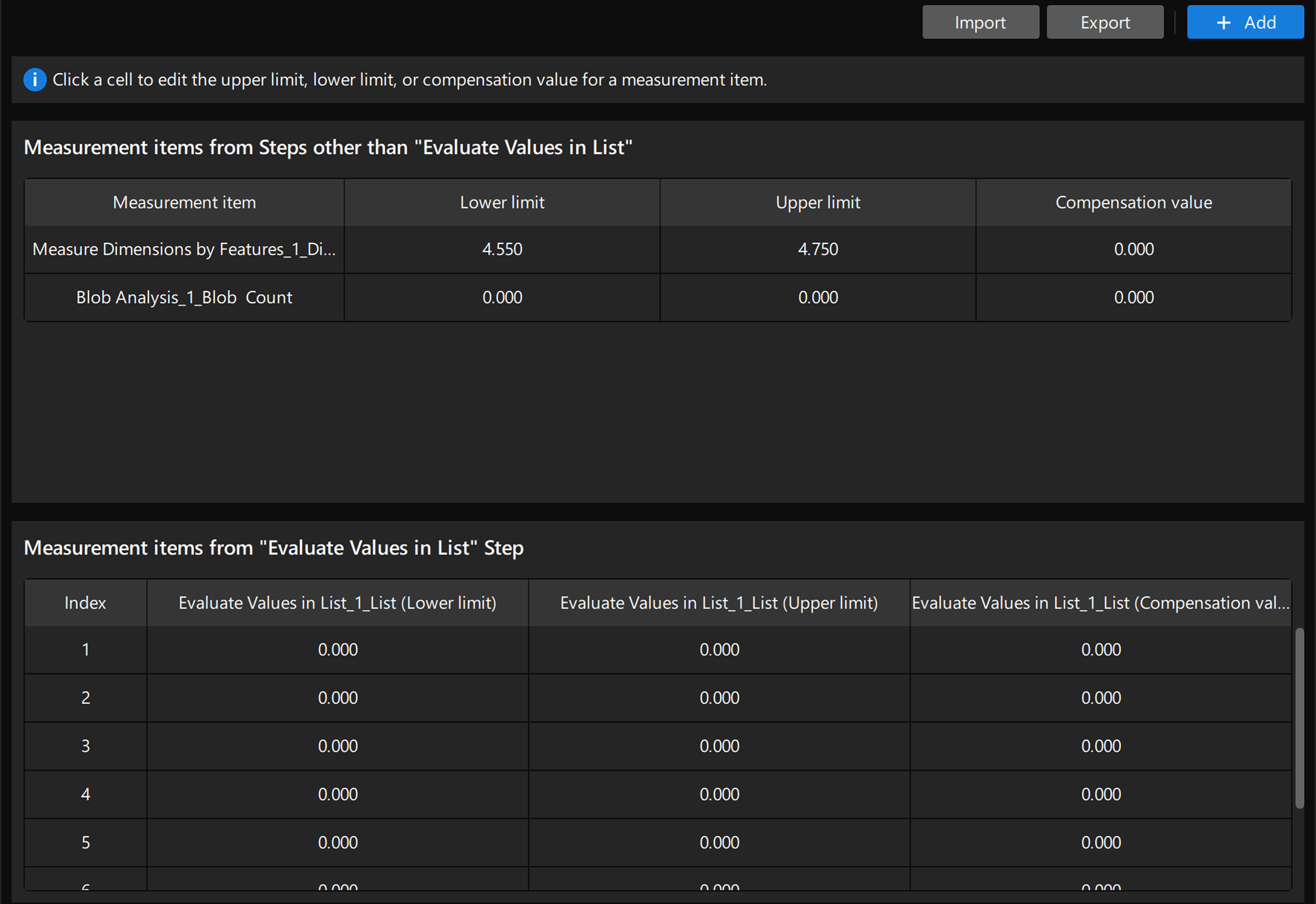 parameters interface