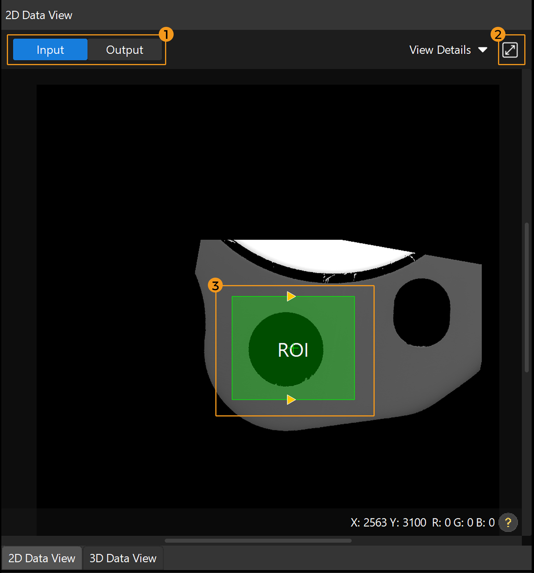 2d data view interface