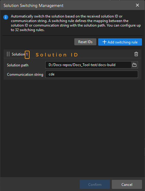 add switching rule