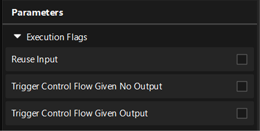 execution flags