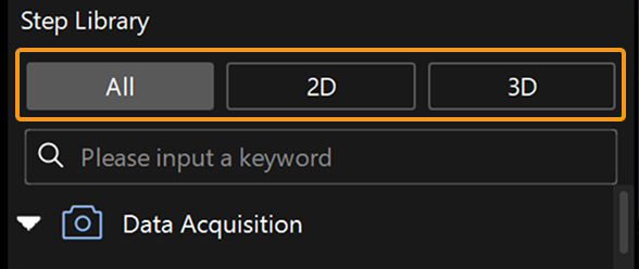 step library tabs