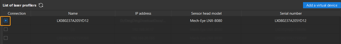 connect to profiler