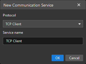 config custom tcp client