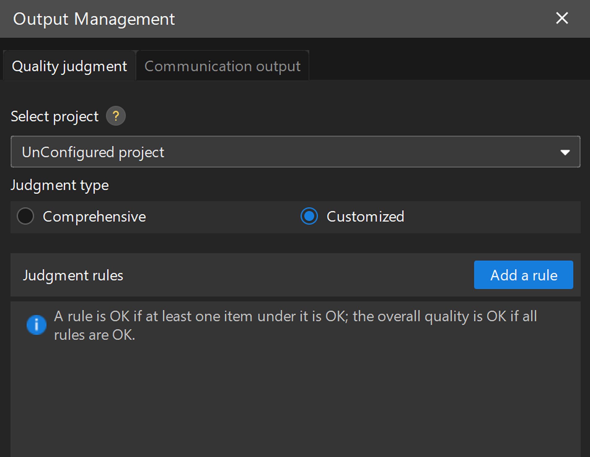 add custom rule 0