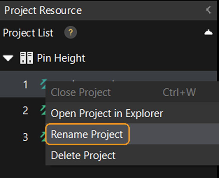 menu rename