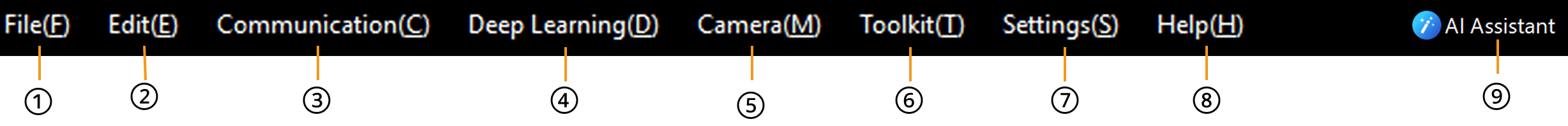 menu bar