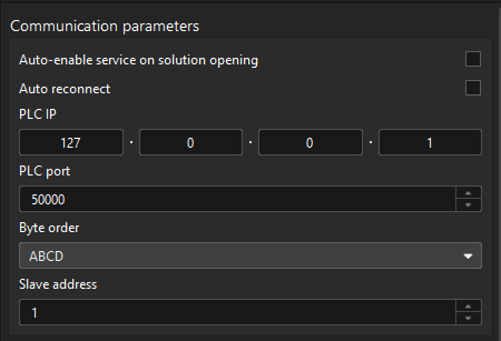 config custom modbus tcp com param