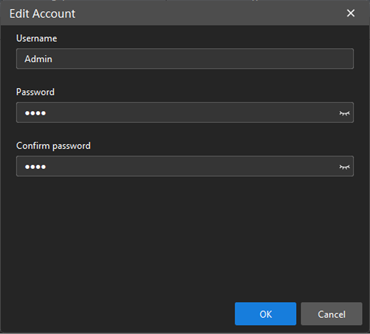 reset acount password