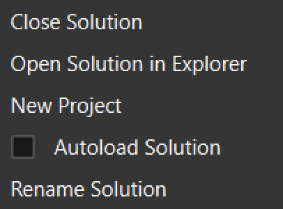 projects solution setting