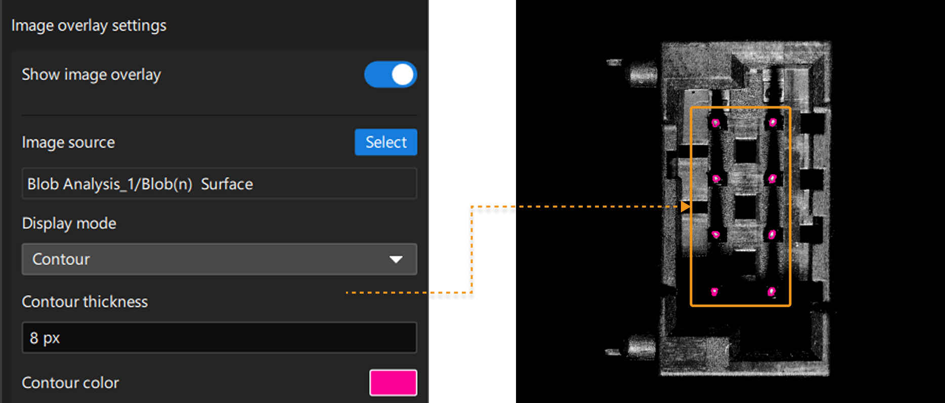 image overlay settings