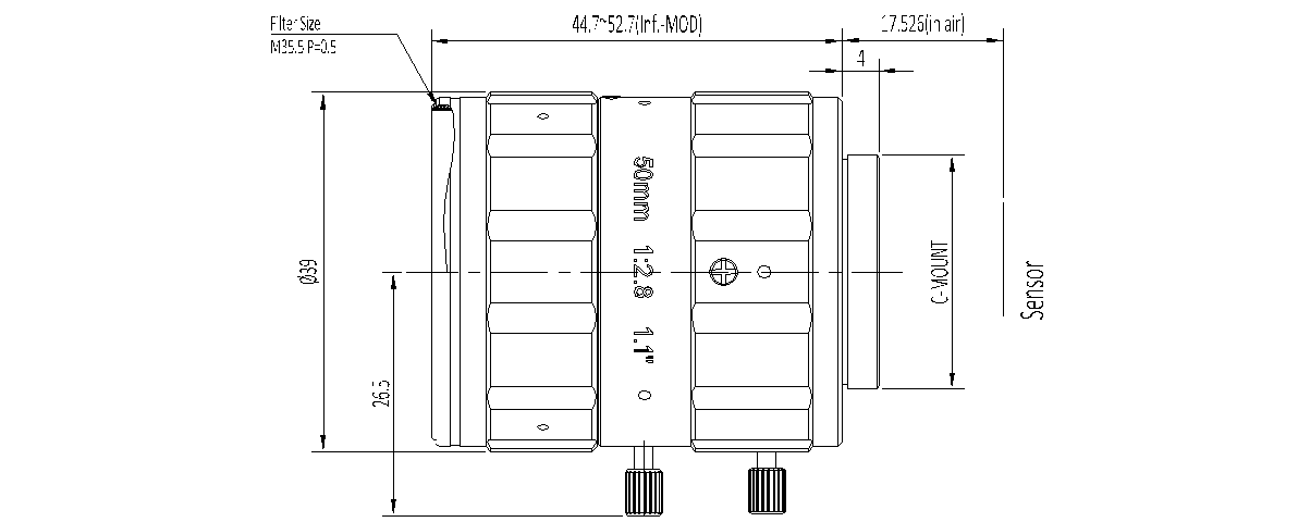 dimensions ls 50 20mp