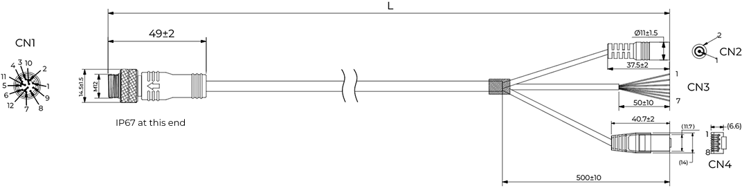 power io cable 12 xx