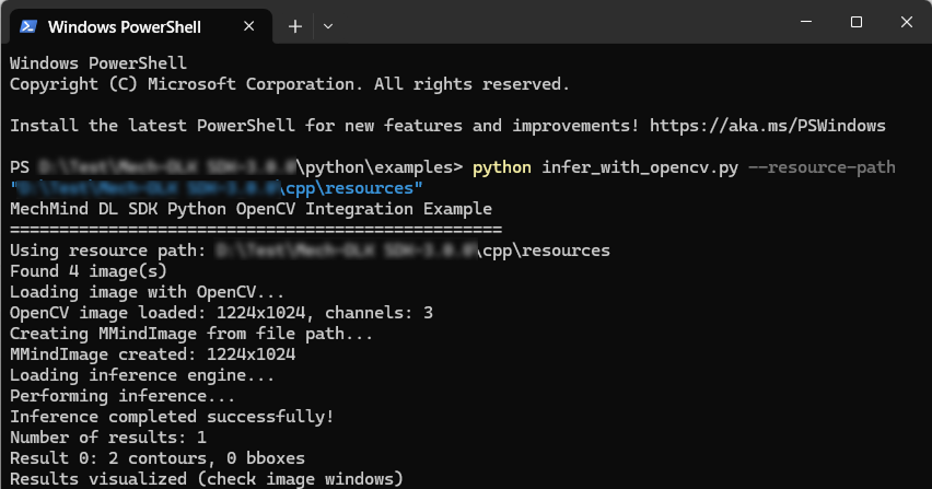 python run opencv sample