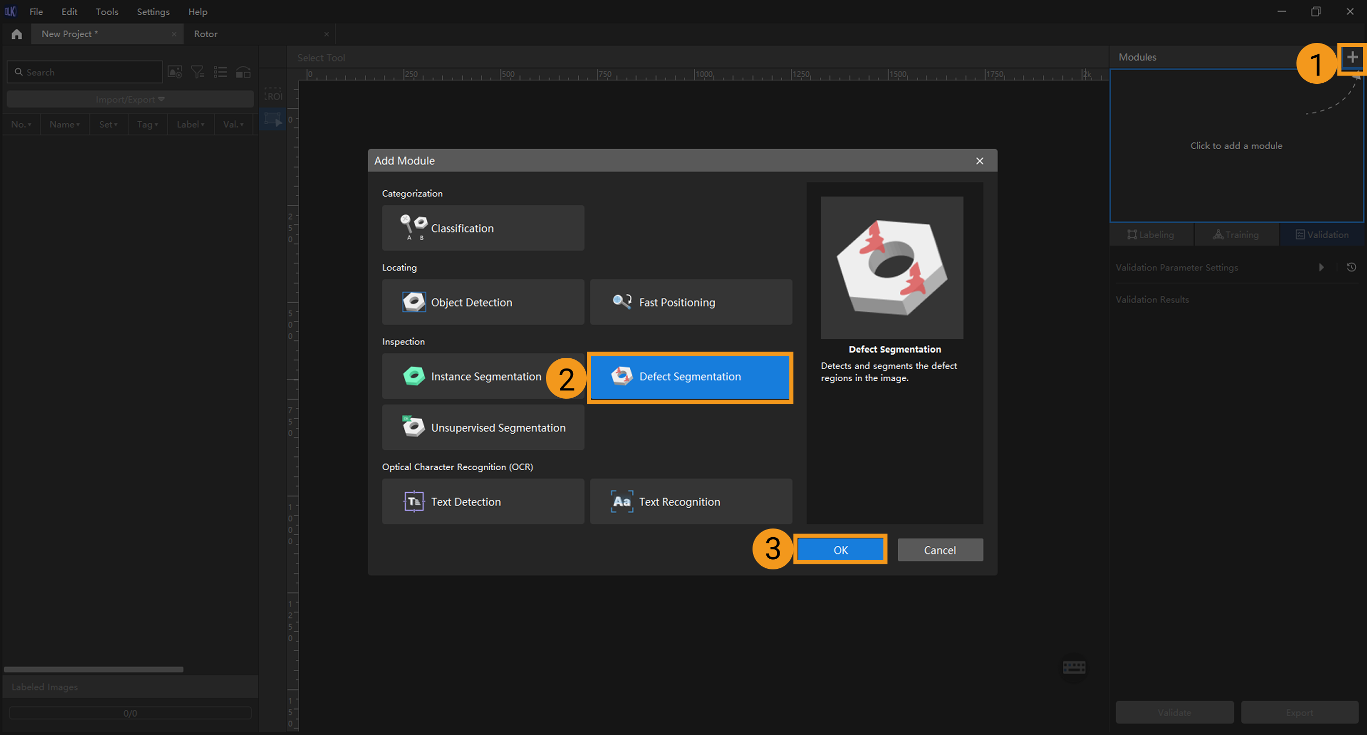 example projects add new module