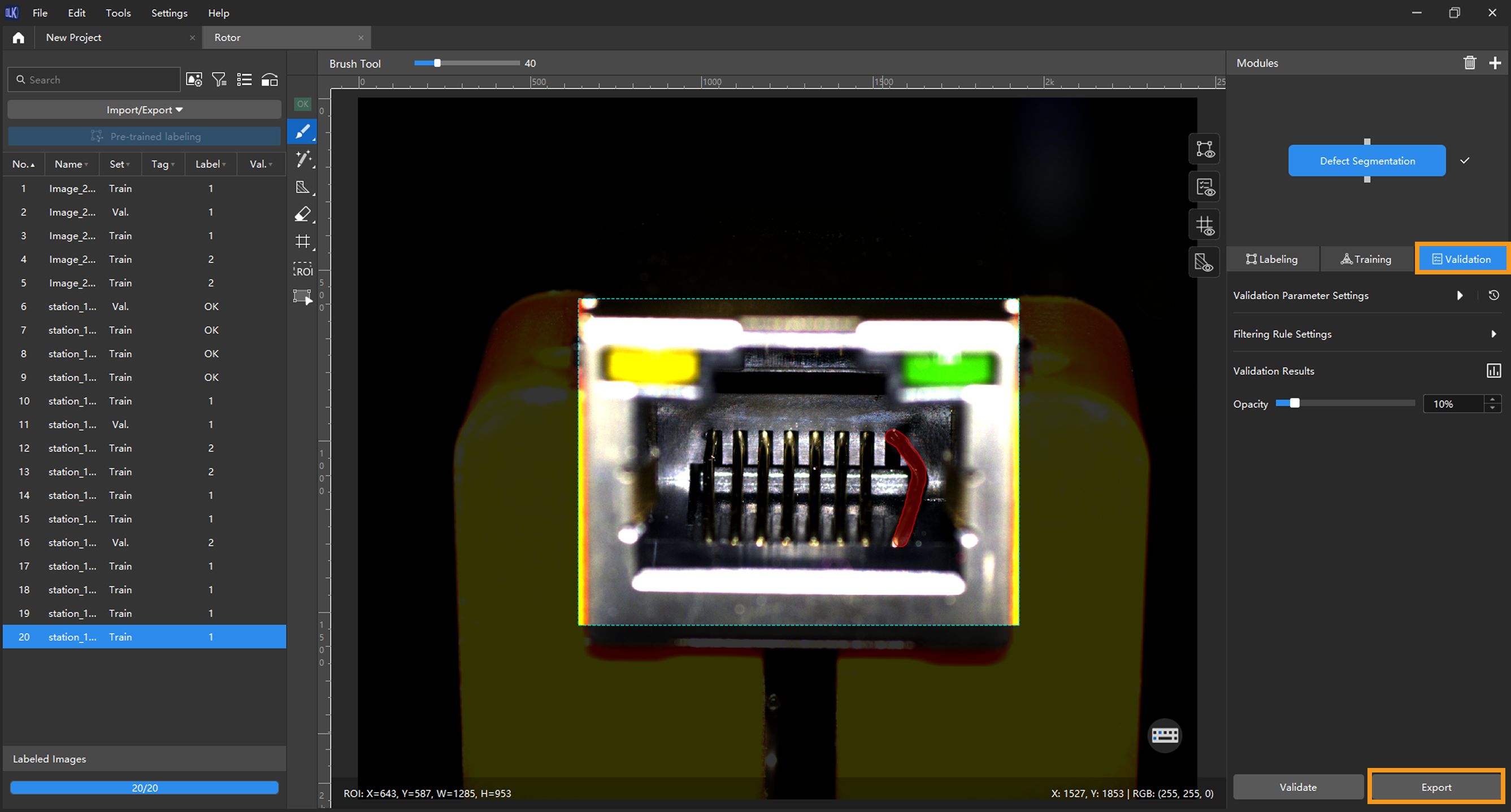 example projects model files