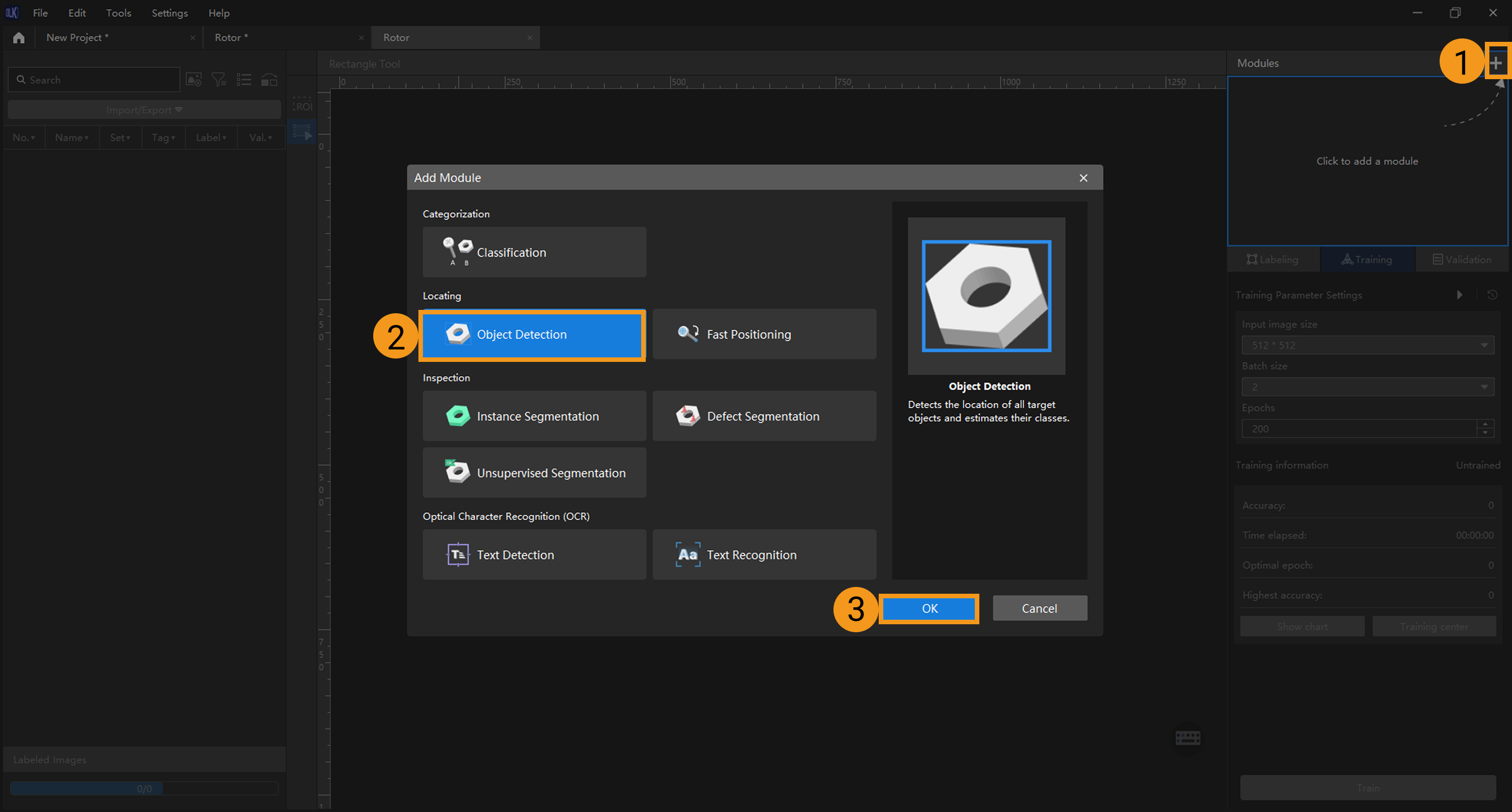 example projects add new module