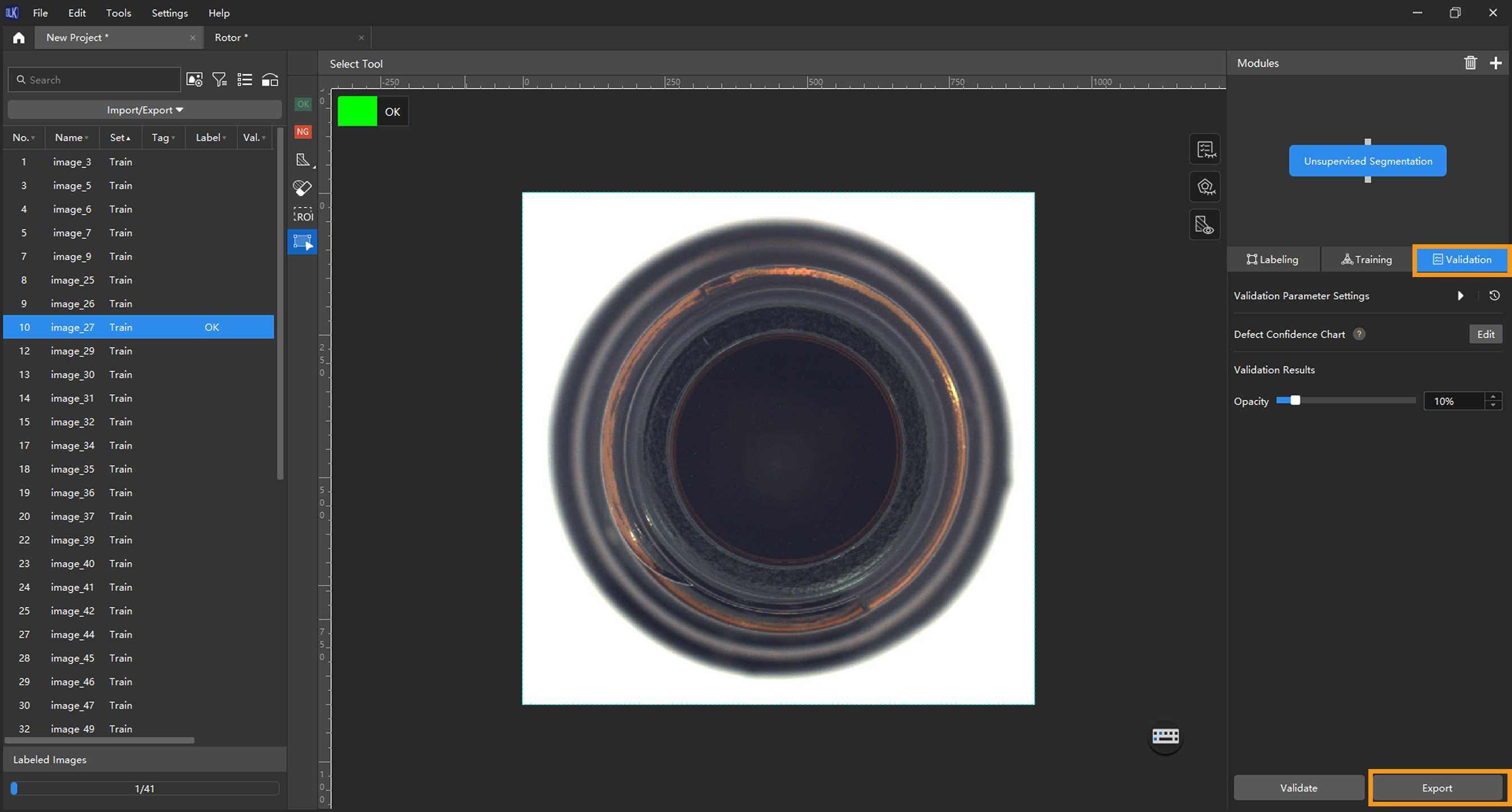 example projects model files
