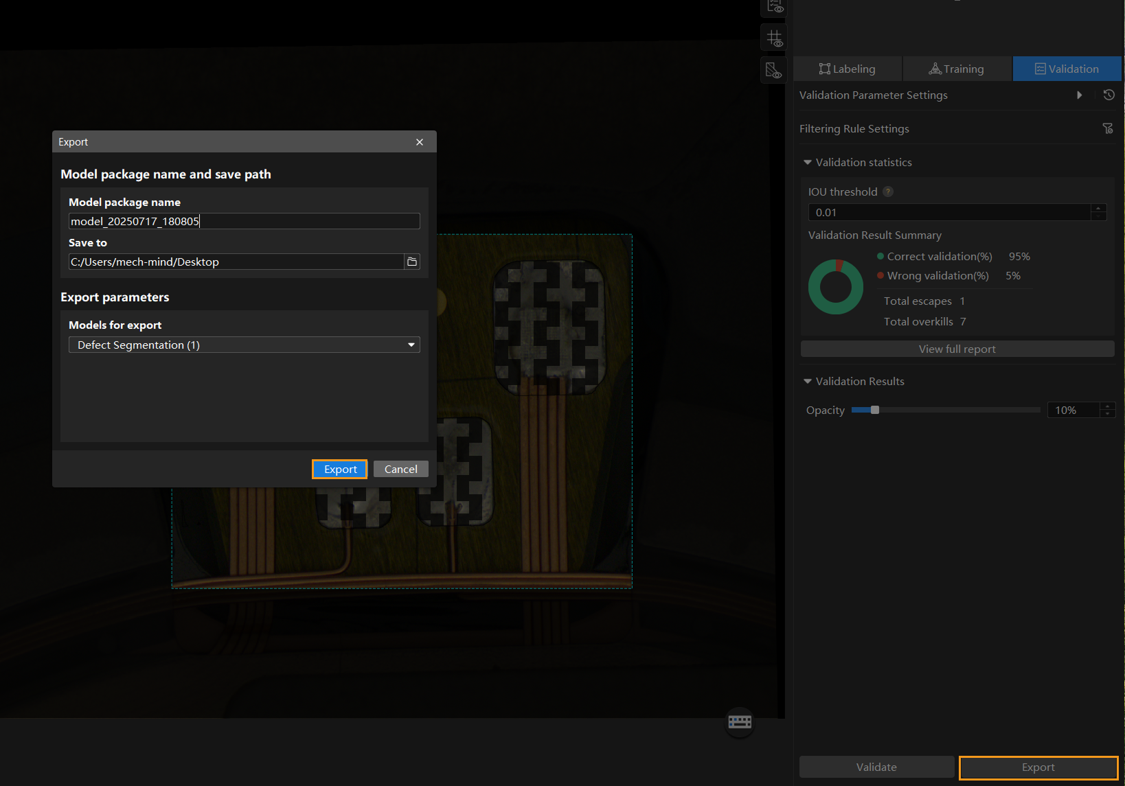 example projects model files