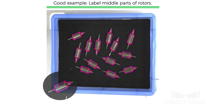 improve model accuracy 5 label the middle part of the rotor