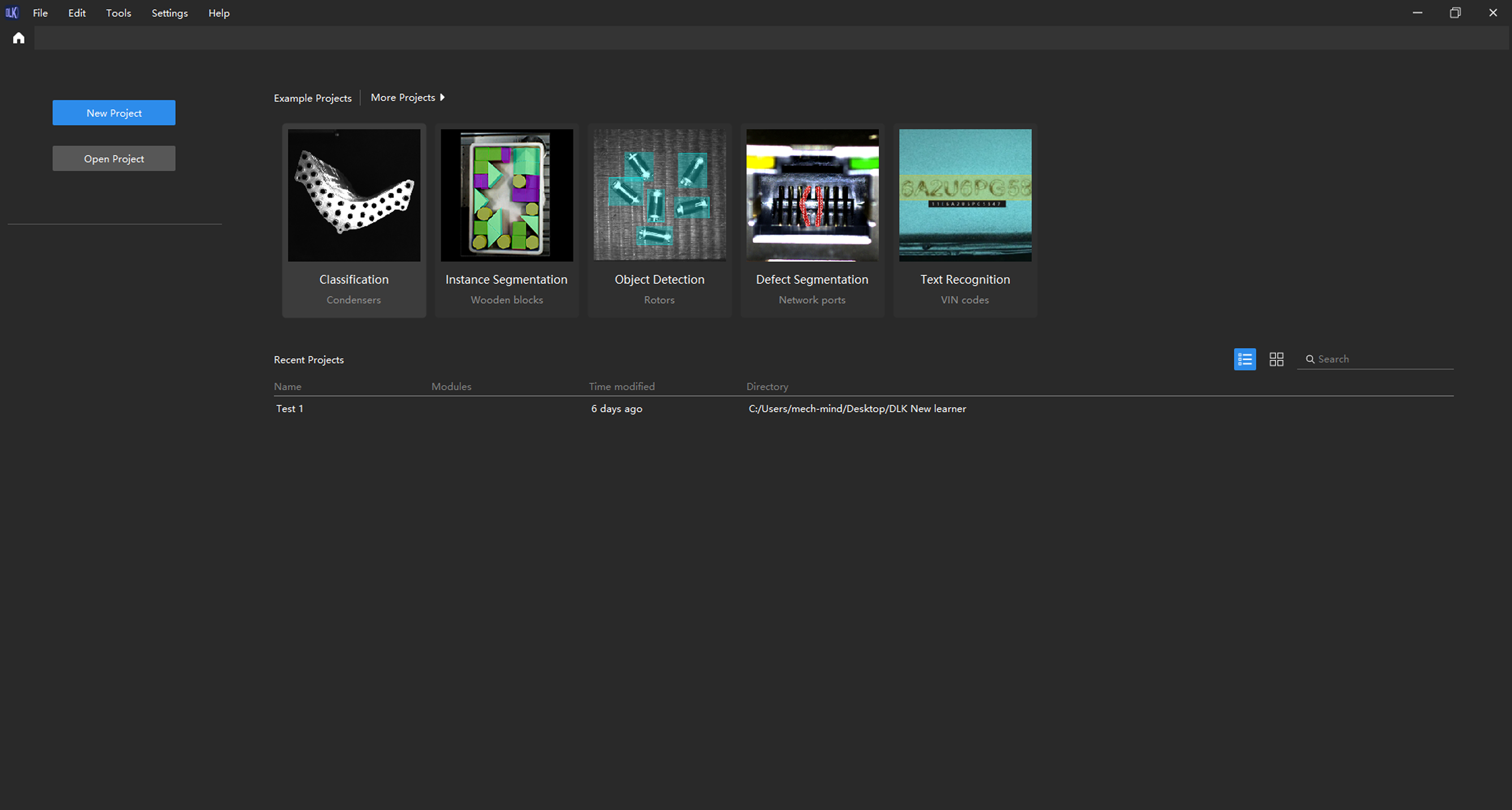 dlk start page