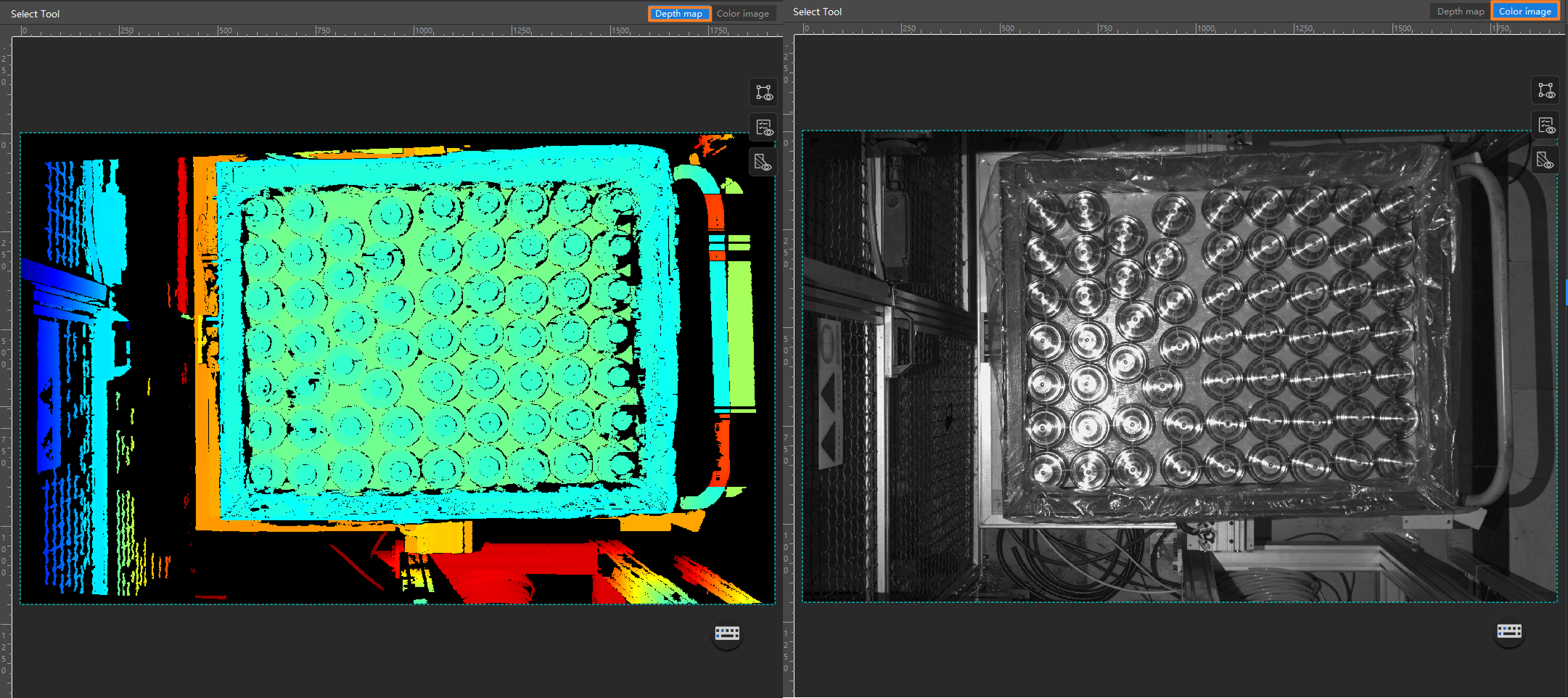 depth color switching
