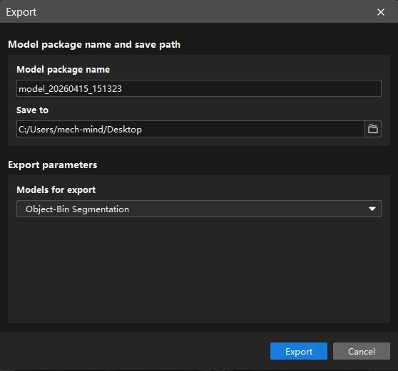 example projects model files