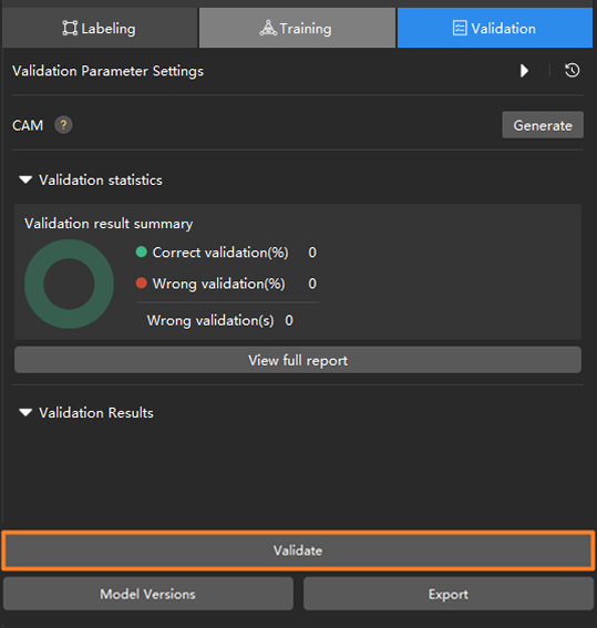 example projects verify chart