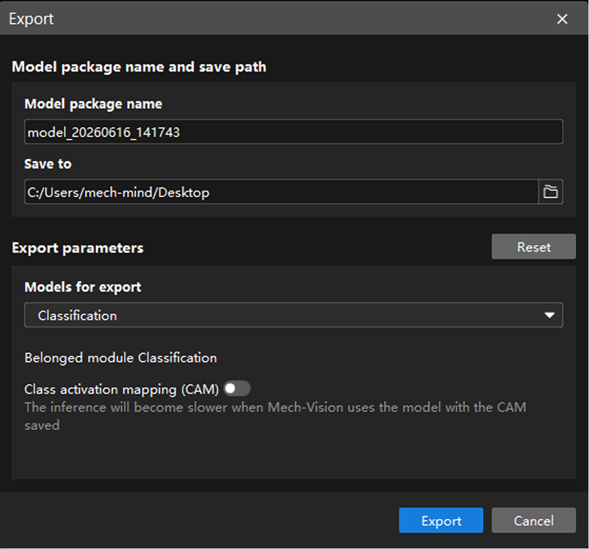 example projects model files