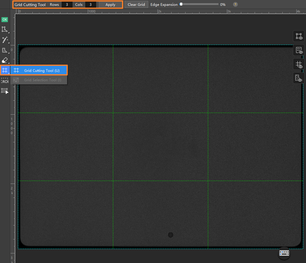example projects tools introduction grid cut