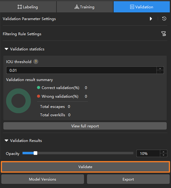 example projects verify chart