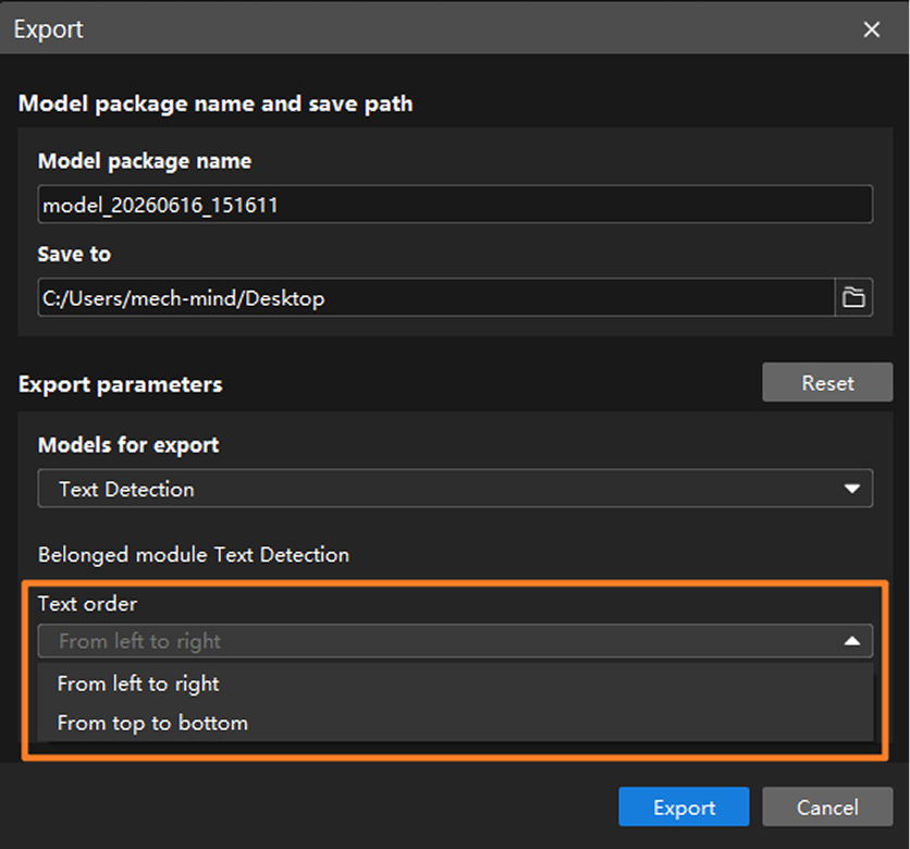 example projects model files