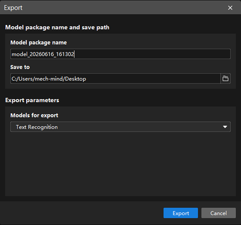 example projects model files