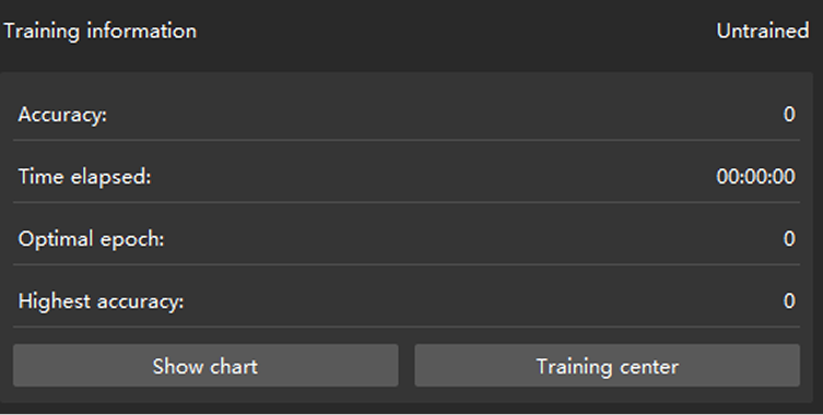 example projects view training info
