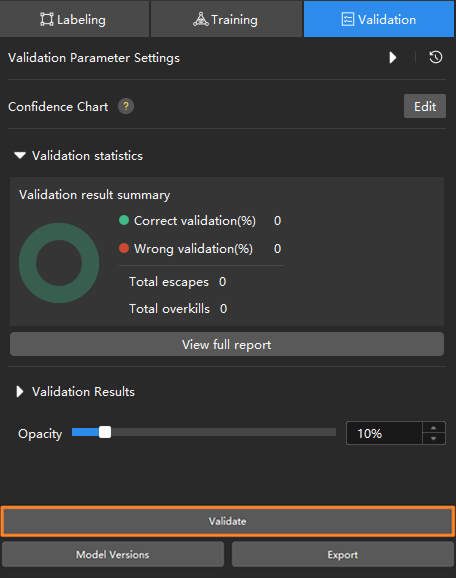 view validation result1
