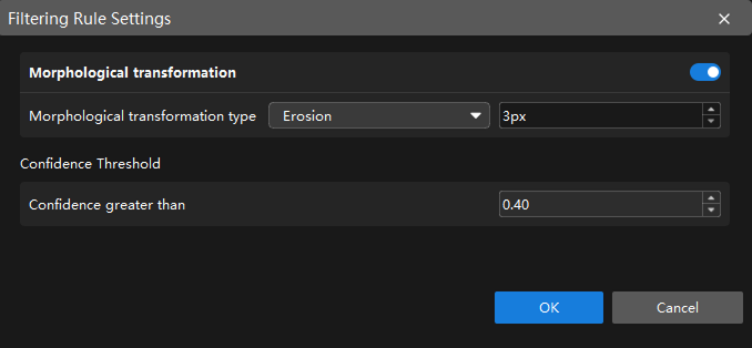 filtering rule settings