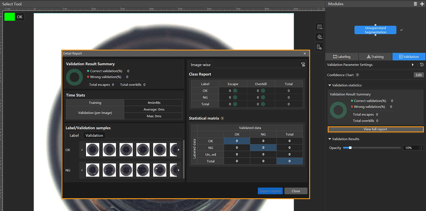 example projects detail report