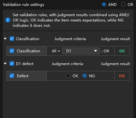validation rule settings