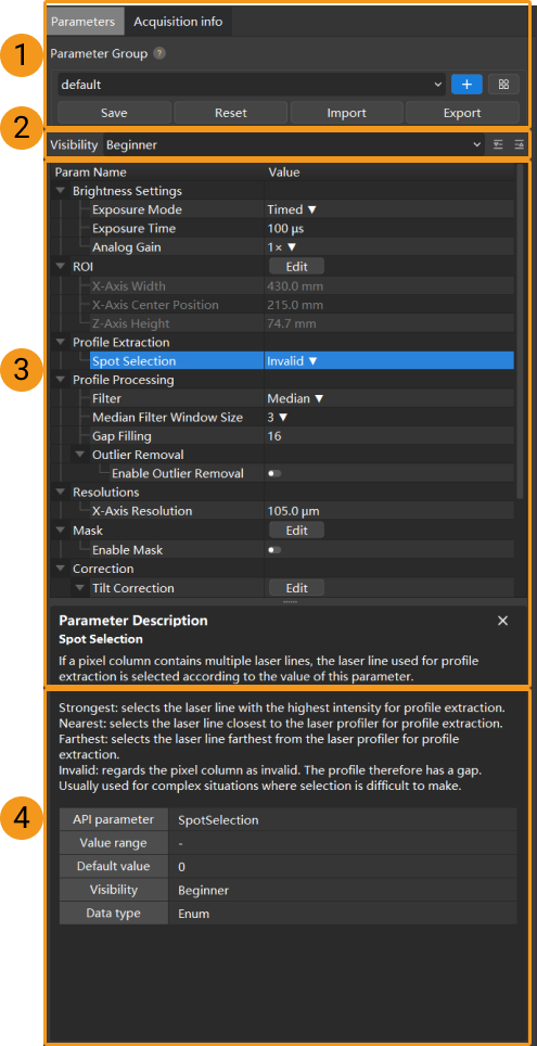 camera parameters