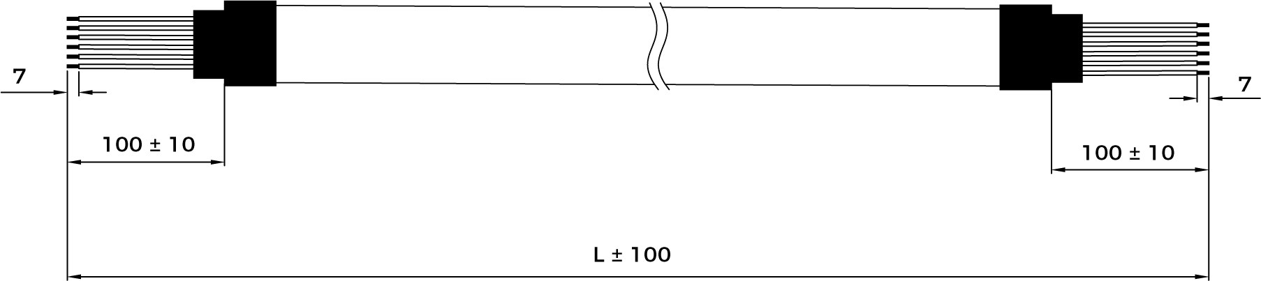 encoder cable dimension