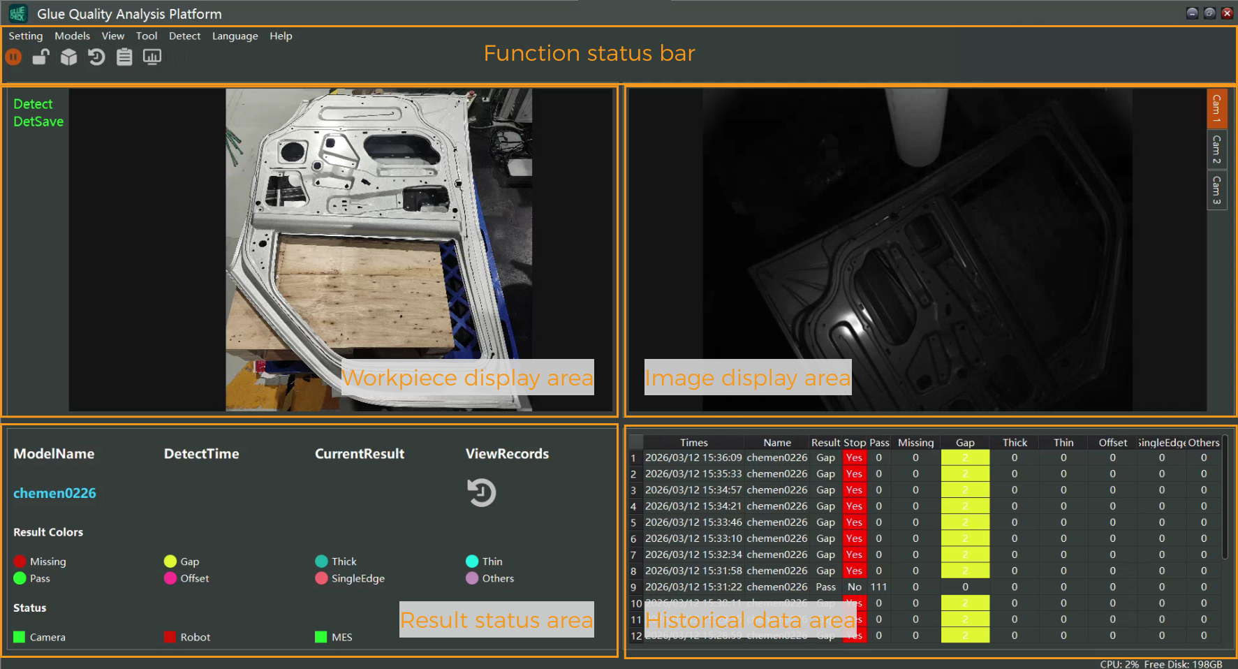 software interface
