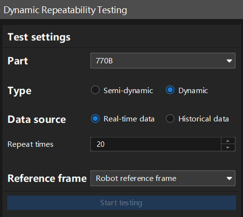 dynamic repeatibility